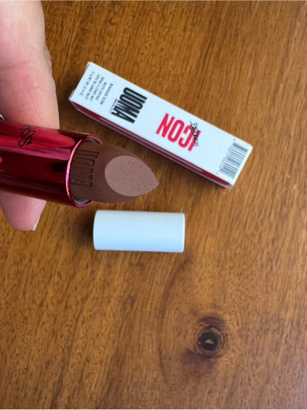 UOMA Beauty Matte Lipstick - Warm Taupe Brown in shade Tracy